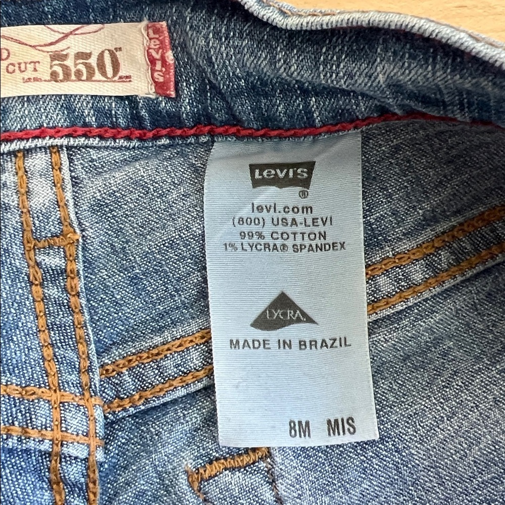 Levi's women’s 550 Bootcut Blue Jeans size 8 - Picture 5 of 10